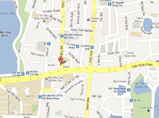 Hướng dẫn cách đến Văn phòng Dịch thuật VHD (Địa chỉ mới - 197 Bà Triệu - Hà Nội)